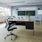 Flash Furniture 30 in D X White Oak, 60 in W X GC-M-BLK-175-WHTOAK-GG - alternate 1